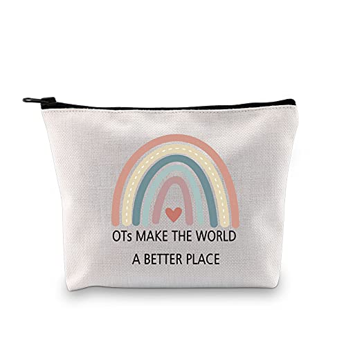 OT Gift Occupational Therapy Worker Gift Rainbow Makeup Bag OTs Make the Worl...