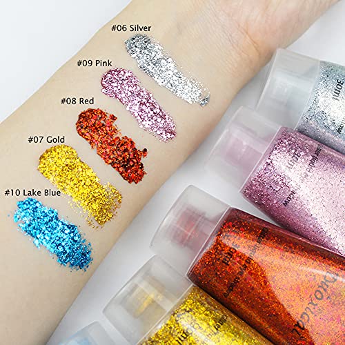 GL-Turelifes 30ml Sequins Chunky Glitter Liquid Eyeshadow Glitter Body Gel Fe...
