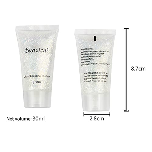 GL-Turelifes 30ml Sequins Chunky Glitter Liquid Eyeshadow Glitter Body Gel Fe...