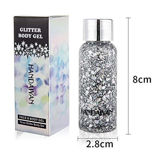 GL-Turelifes Mermaid Sequins Chunky Glitter Liquid Eyeshadow Glitter Body Gel...