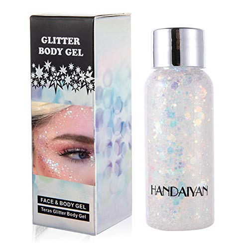 GL-Turelifes Mermaid Sequins Chunky Glitter Liquid Eyeshadow Glitter Body Gel...