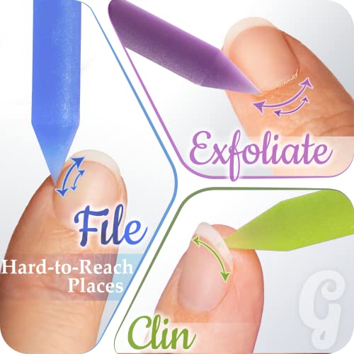 Glass Cuticle Pusher by GLADZY - Manicure Stick, Genuine Czech Quality, Profe...