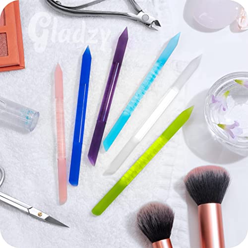 Glass Cuticle Pusher by GLADZY - Manicure Stick, Genuine Czech Quality, Profe...