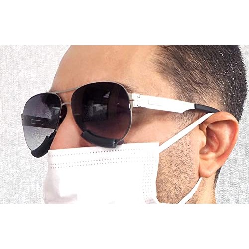 glagly Anti-Fog Lite Translucent Black Silicone Eyewear Accessory Prevent Gla...