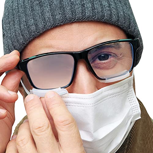 glagly Anti-Fog Lite Translucent White Silicone Eyewear Accessory Prevent Gla...