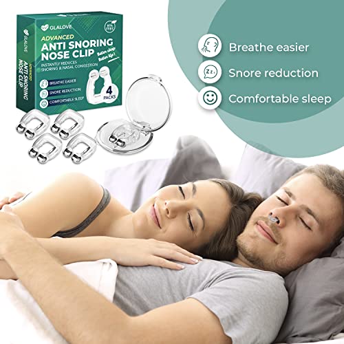 Glalove Anti Snoring Devices - Premium Anti Snoring Nose Clip, Instantly Redu...