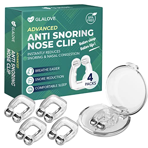 Glalove Anti Snoring Devices - Premium Anti Snoring Nose Clip, Instantly Redu...