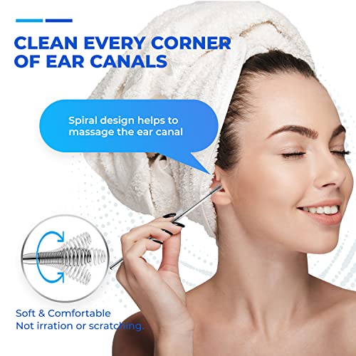 Glalove Ear Wax Removal Stainless Steel 360° Spiral Ear Care Tools