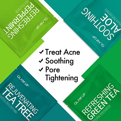 Sheet mask by Glam Up Facial Sheet Mask BTS 12 Combo (Pack of 12) - Face Mask...