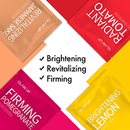 Sheet mask by Glam Up Facial Sheet Mask BTS 12 Combo (Pack of 12) - Face Mask...