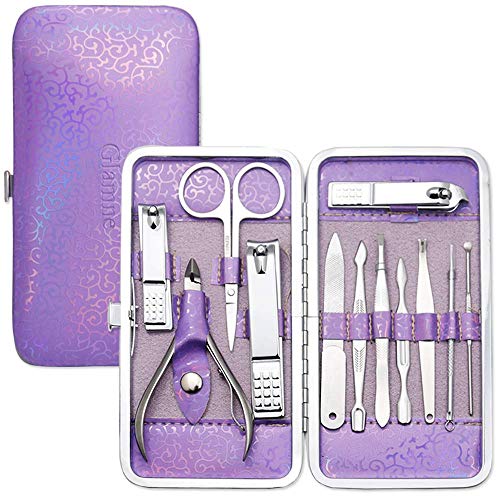 Glamne Manicure Pedicure Set Tools Professional Stainless Steel Nail Care Kit...