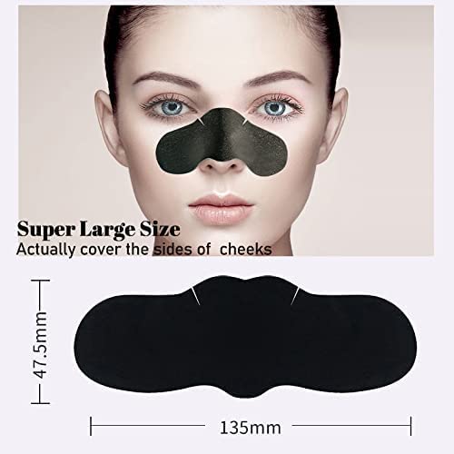 OverSize 3X Absorb Oil Blackhead Remover Strips Nose + Face Strips Charcoal N...