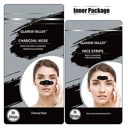 OverSize 3X Absorb Oil Blackhead Remover Strips Nose + Face Strips Charcoal N...