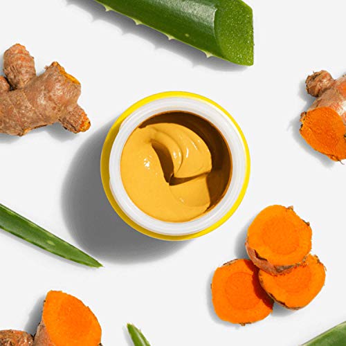 Gleamin Turmeric Vitamin C Clay Mask & Mask Brush - Clay Face Mask with Aloe ...
