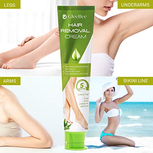 Hair Removal Cream-Skin Friendly Painless Flawless Hair Remover Cream for Wom...