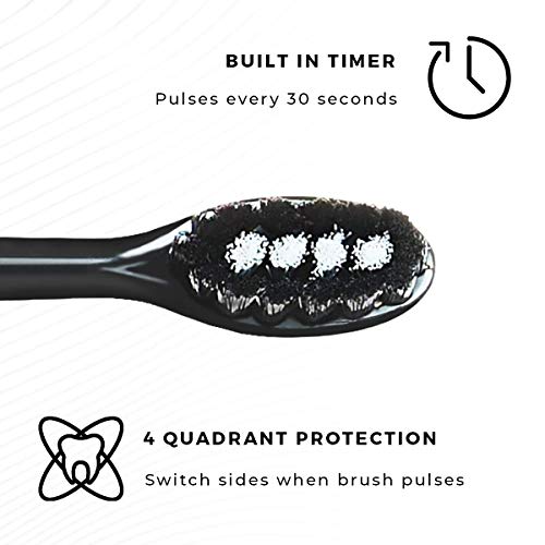 Gleem Battery Power Electric Toothbrush with Travel Case, Soft Bristles, White