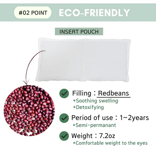 GLEEN Soft Weighted Eye Pillow | Hot Cold Eye Mask for Sleep | Weighted Pillo...