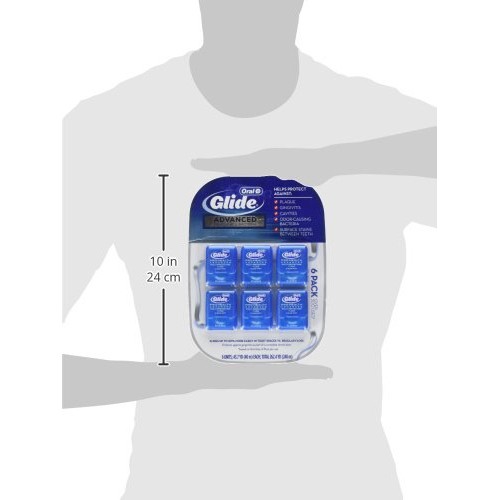 Oral-B Glide Pro-Health Advanced Floss, 43.7 yards (Pack of 6)