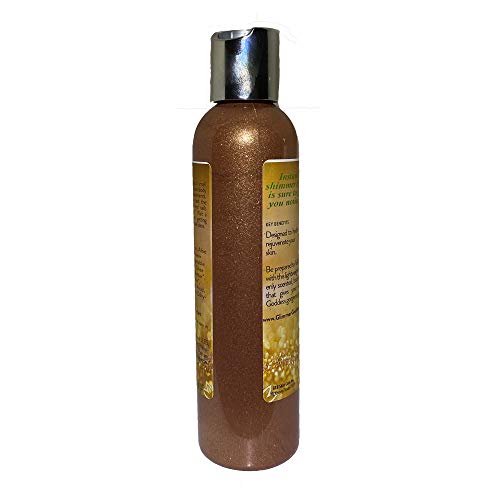Glimmer Goddess Organic Bronzer Body Lotion - Sexy Level 2 Bronze Body Shimme...