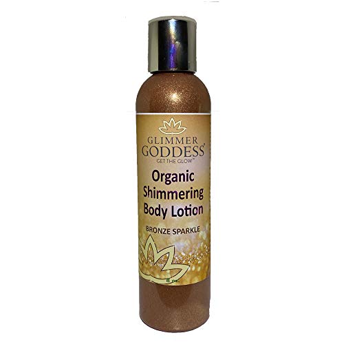 Glimmer Goddess Organic Bronzer Body Lotion - Sexy Level 2 Bronze Body Shimme...