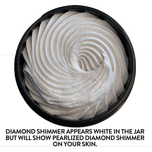 Glimmer Goddess Organic Whipped Body Butter - Sexy Level 2 Diamond Shimmer, 4...