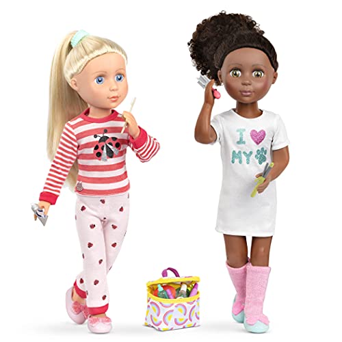 Glitter Girls Dolls by Battat – Travel Bag & Styling Set – Handbag, 2 Hair El...