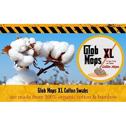 Glob Mops XL Cotton Swabs 2.0 – Extra Absorbent Bamboo Cotton Swabs – Cotton ...