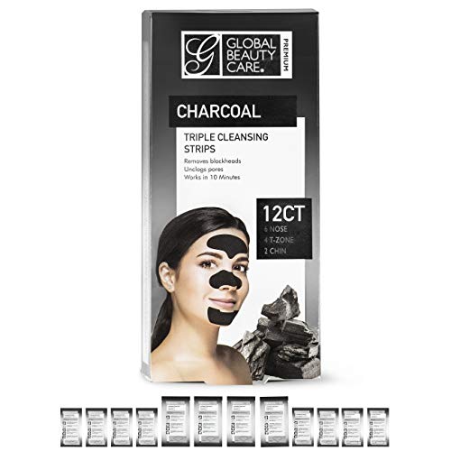 Global Beauty Care Premium Triple Zone Cleansing Strips of Activated Charcoal...