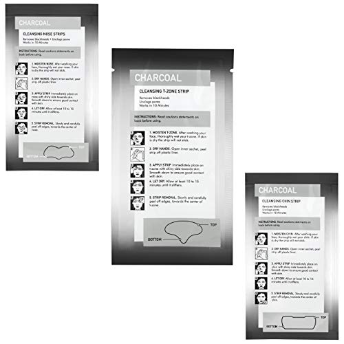 Global Beauty Care Premium Triple Zone Cleansing Strips of Activated Charcoal...