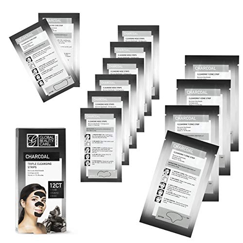 Global Beauty Care Premium Triple Zone Cleansing Strips of Activated Charcoal...