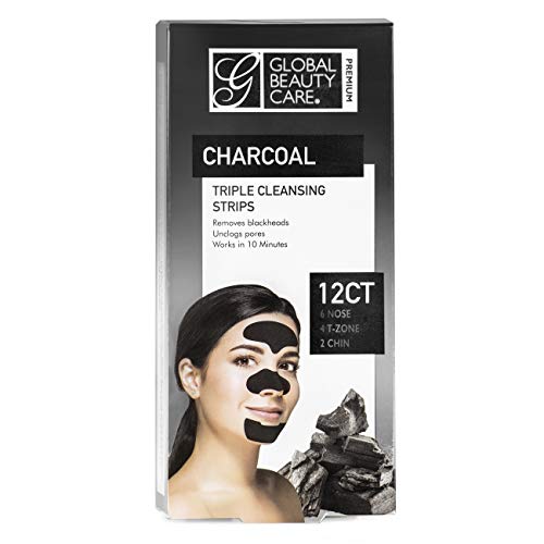 Global Beauty Care Premium Triple Zone Cleansing Strips of Activated Charcoal...