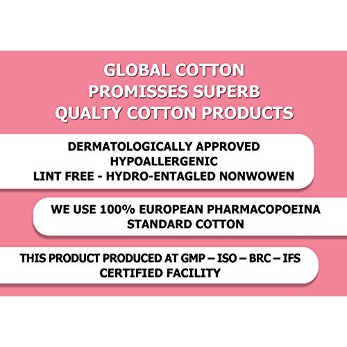 Global Cotton Pads, Professional Cotton Pads for Face, 200 Count & Maxi Size ...