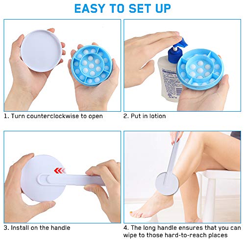 Globalstore Back Scrubber for Shower, 3 in 1 Multifunction Shower Brush Set L...