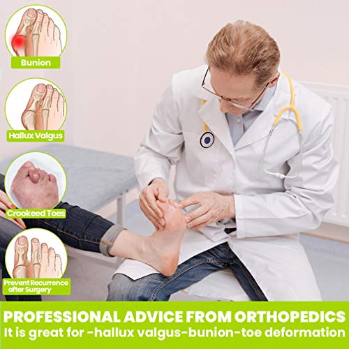 GloDeals Bunion Corrector, 6pcs Kids toe separator Soft Gel Bunion Pad&Spacer...