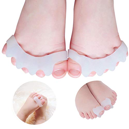 GloDeals Bunion Corrector, 6pcs Kids toe separator Soft Gel Bunion Pad&Spacer...