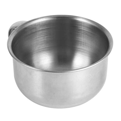 Shaving Bowl Set, New Stainless Steel Metal Shaving Soap Mug Bowl Cup Shaver ...