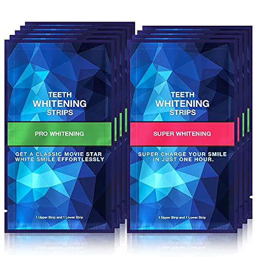 Teeth Whitening Strips , Non-Slip for Sensitive Teeth , 18 Pcs, White Strips ...