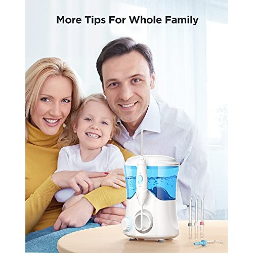 Water Flossers for Teeth , 600ML Dental Water Teeth Cleaner with 8 Jet Tips f...