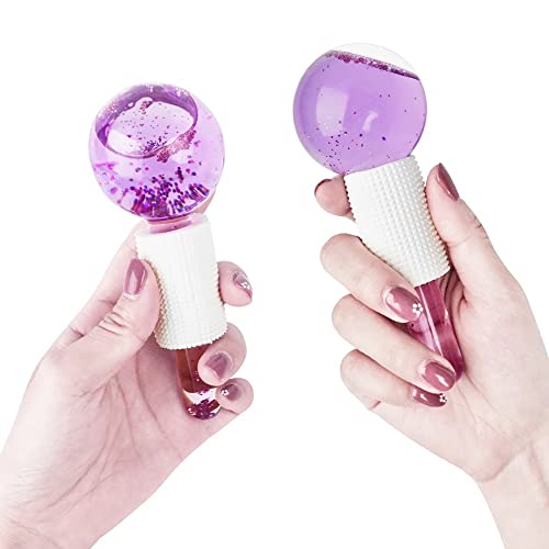Glowgenics Facial Ice Globes face massage balls roller tool Beauty skin care ...