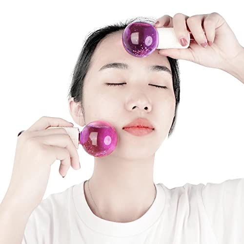 Glowgenics Facial Ice Globes face massage balls roller tool Beauty skin care ...