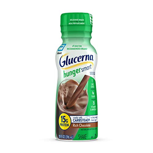 Glucerna Hunger Smart Shake, Diabetic Drink, Blood Sugar Management, 15g Prot...