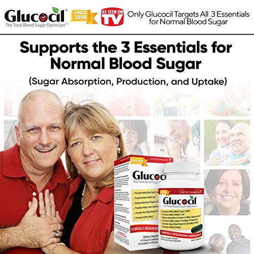 Glucocil – The Total Blood Sugar Optimizer, Over 1 Million Bottles Sold, Prem...