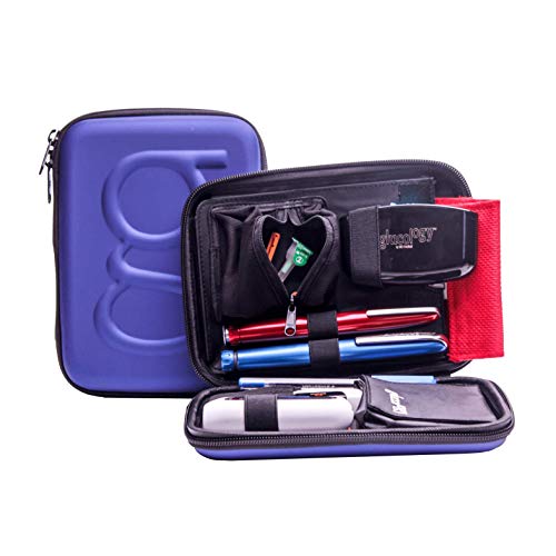 Glucology Diabetic Travel Case - Organizer for Blood Sugar Test Strips, Medic...