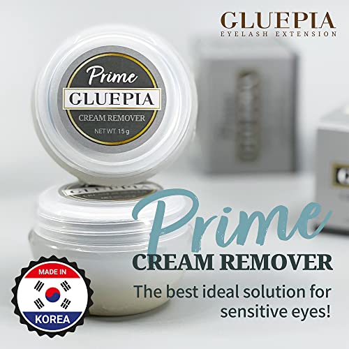 Eyelash Extension Glue Remover GLUEPIA Prime Cream Remover 15g/Easy to Contro...