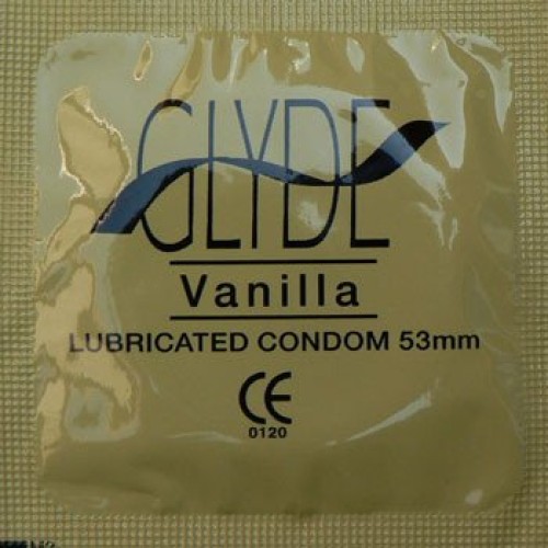GLYDE Condoms Vanilla Flavor - Standard Fit Organic Bulk Condoms 100 Count Va...