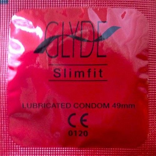 GLYDE Slimfit Premium Small Condom - 12 Snugger Fit Condoms - Natural and Non...