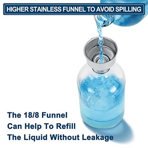 GMISUN Mouthwash Dispenser, 2 Pack 16oz Glass Mouthwash Decanter for Bathroom...