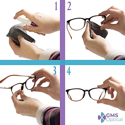 GMS Optical® 1.3mm Ultra-Thin Anti-Slip Adhesive Contoured Silicone Eyeglass ...