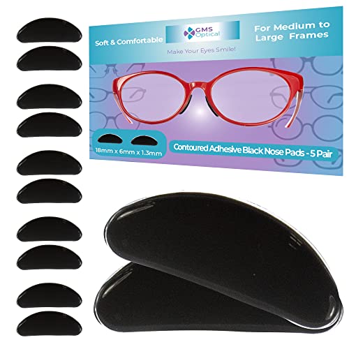 GMS Optical® 1.3mm Ultra-Thin Anti-Slip Adhesive Contoured Silicone Eyeglass ...