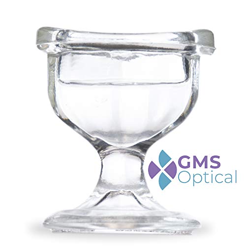 GMS Optical Glass Eye Wash Cup - Soothing Relief from Allergens, Irritants, M...